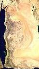 Cut-out of the Face on the Arabian Peninsula from a NASA Photo of Earth